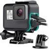 GEPULY Custodia per fotocamera GoPro Hero 7 Black, Hero 7 Silver, Hero 7 White, Hero 6 Black, Hero 5 Black, Hero (2018), con fibbia a sgancio rapido e adattatore per treppiede