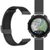 GIOPUEY Cinturini Compatibile con Polar Grit X2 PRO, Cinturino in Acciaio Inossidabile Intrecciato [Resistente all'Usura] - Black
