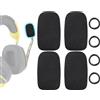 SOULWIT 4 pezzi Schiuma Microfono Pop Filter per Corsair Void Series, HS35/HS55/HS60/HS65/HS70/HS80/Virtuoso Series Cuffie, Protezione Copertura in Spugna Mic Parabrezza con Schiuma Ad Alta Densità