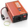 Joemnwart Inverter 300W, Convertitore di Tensione a Onda Sinusoidale Modificata da 12V a 230V, Potenza di Picco 600W, ideale per laptop, tablet, smartphone e altro