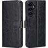 32nd Custodia a Portafoglio in Pelle PU per Samsung Galaxy A16 5G / 4G, Case con Slot per Sched di Blocco RFID, Chiusura Magnetica e Supporto Integrato - Nero