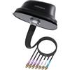LINOVISION Antenna 5G LTE MIMO Combo 7-in-1, 4X 5G LTE, 1x GNSS, 2X Wi-Fi, Antenna SMA da tetto per esterni con cavo da 3 m, funziona con Teltonika RUTM50, RUTX50, TRB500, RUTC50 (PR1KC640)