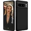 ISOI - Cover per Google Pixel 8 Pro, Custodia Morbida in Silicone Liquido, Protezione Completa Antiurto Ultra Sottile per il Corpo - Nero