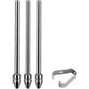 IJHYGD 3 Pcs Compatibile Con Samsung Pen Punte s Pen Tab s6 Lite Pennino Sostitutivo Della Penna Penna Touch Tip s Sostitutiva Punte s Pen Tab s6 Lite Punte s Pen Tablet Penna Con Clip(Metallico)