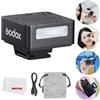 Godox iM20 Flash per fotocamera, mini flash Speedlite, GN15 con 7 livelli di potenza del flash, CCT 6000 K ± 200 K con controllo ottico S1/S2 Compatibile con fotocamera Fuji/Sony/Nikon/Canon/Olympus