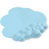 ATTACK SHARK Cloud Tappetino per Mouse con Poggiapolsi,Tappetino per Mouse Ergonomico,Base Antiscivolo,Tappetino da Gioco con Superficie Liscia per Digitare/Accessori da Scrivania da Gioco-Blu