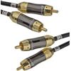 aricona 2 x Cinch a 2x Cavo Cinch - Cavo coassiale digitale per sistemi HiFi e home cinema / 2 metri