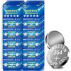 avmzvo SR621SW Batterie a bottone, AG1 LR621 per orologio 1,5V, 80 pezzi, 364/164/LR60/SR60 alcaline, confezione sicura per bambini, senza mercurio【5 anni di garanzia】