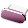 FPC Porta USB-C in metallo per dock di ricarica antipolvere tappo USB tipo C, compatibile con iPhone 17 | 16 | 15 | Pro | Plus | Pro Max (rosa)