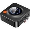 VoltCozy Ricevitore Audio Bluetooth 5.4 Hi-Fi per Canale Stereo con RCA & Jack 3,5 mm, Doppio accoppiamento, Profili SBC/AAC, Modalità Bassi