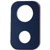 Generico Ricambio Compatibile con Samsung Galaxy A6 + PLUS 2018 A605 SM-A605F n.1 vetro vetrino glass lente obbiettivo BACK fotocamera + BIADESIVO ADESIVO