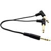 zdyCGTime Cavo splitter audio Y da 6,35mm a 2 6,35mm,placcato in oro 90 gradi 6,35mm Stereo TRS maschio a 2 (doppio) Cavo audio splitter mono Y da 6,35mm 1/4 pollici maschio TS ad.(30CM/12Inch)