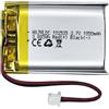 HXJNLDC Batteria ricaricabile al polimero di litio CC 3.7V 1050mAh 102535, adatta per prodotti elettronici fai da te 3.7-5V con sostituzione della batteria a 2 fili incorporata e luci LED