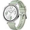 GIOPUEY Cinturini Compatibile con Huawei Watch GT4 41mm, Morbido Silicone Cinturino [Resistente all'Usura] [Traspirante] - Matcha Green