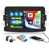 SIXWIN 4+64G Autoradio Android 13 con CarPlay/Android Auto/Mirror Link per Dacia Logan Duster Sandero Lodgy Capture Symbol Lada Xray,7'' HD TouchScreen Navigatore WiFi Bluetooth 5.0 FM/RDS 32EQ