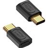 QIANRENON 240W USB C 4.0 Maschio a Femmina Adattatore 40Gbps USB4.0 Type C Spina a Presa Connettore PD240W/50V Ricarica, per Audio/Video 8K@60Hz Smartphone Tablet Computer Portatili Steam Deck,2Pcs