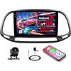 Inefala [4G+128G]Inefala Android 15 Autoradio per FIAT Doblo/Yeni Kasa 2015 con Wireless Carplay Android Auto, 9 Pollici Touchscreen Stereo Auto Bluetooth con Navi GPS WiFi RDS/FM SWC Retrocamera Mic