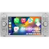 UUTouIoI Autoradio per Ford Focus Mondeo S-Max C-Max Galaxy, Sistema Android 12 2G+64G, Touchscreen da 7 Pollici, Radio Doppio din Supporta GPS Navi CarPlay Android Auto Bluetooth WiFi