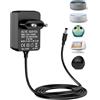 Sanicata Alimentatore di corrente da 15 W per Echo Dot (3ª/4ª gen.) Echo Dot con orologio Echo Dot Kids Edition(3ª/4ª gen.) Echo Show 5 (1ª/2ª gen.) Echo Spot e Fire TV Cube Caricatore Caricabatterie