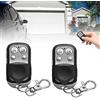 Gobesty 2 Pezzi Telecomando Duplicatore Wireless Remoto Universale 433 Mhz, Portachiavi Telecomando per Clonazione Per Cancelli, Antifurti, Allarmi, Porte, Basculanti Etc