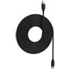 ZAGG mophie, cavo di ricarica da USB-C a USB-C, 2 metri, ricarica rapida, resistente, nero