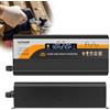 Leikurvo Inverter sinusoidale puro da 800 W, da 12 V a 230 V, con spina europea, USB (5 V/3 A), connettore di tipo C e display LCD, convertitore di corrente DC AC per auto, camper, camion