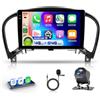 VECHTEL 4G&64G 9 Autoradio per Nissan Juke J15 2010-2019/ YF15 Infiniti ESQ 2011-2017 con Carplay Android Auto,Bluetooth RDS/FM Radio,Wi-Fi GPS Navi,Telecamera posteriore AHD