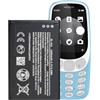 Qoutmcuy BL-4UL - Batteria compatibile con Nokia BL-4UL, BL-4WL 1800 mAh (3,7 V) per Asha 225, 3310, 3310 3G, modello 2017