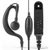 Annadue Auricolare portatile impermeabile per walkie-talkie e radio, auricolare con microfono PTT per radio mobili UV-9R PLUS, comodo da indossare.