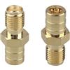 Futheda 2PCS SMB Female to SMA Female Coax Adapter SMA to SMB Connector RF Coaxial Connector Compatible with Radio Transceivers Wireless Device WiFi Radio External Antenna Coaxial Cable Radio Antenna