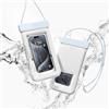 elago Universal Waterproof Phone Pouch [IP68 Certificato Impermeabile] Compatibile con iPhone, Galaxy e tutti gli altri smartphone, Borsa Asciutta Tattile Subacquea, Doppia Chiusura Lampo (Azzurro)