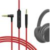 GEEKRIA cavo audio per Bose Soundtrue, Soundtrue around-ear II, QC25, QC35 ricambio per cuffie cavo/cavo audio con microfono e controllo del volume, compatibile con iOS, Android (Rosso/120CM)