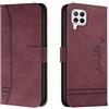 Bravoday Cover per Huawei P40 Lite 4G / Nova 6SE / Nova 7i, Flip Custodia in Pelle PU Portafoglio Custodia per Huawei P40 Lite 4G / Nova 6SE / Nova 7i, con Slot per Schede, Vino Rosso