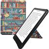 kwmobile Custodia leggìo Compatibile con Amazon Kindle Paperwhite (2024)/Colorsoft - Pelle Sintetica con Chiusura Magnetica - con Funzione appoggio - Ancora Un Capitolo