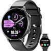 Hwagol Smart Watch (rispondere/effettuare chiamate), fitness tracker da 1,39 pollici, smartwatch con cardiofrequenzimetro/monitoraggio del sonno/contapassi/calorie, oltre 140 modalità sportive,