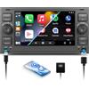 SIXWIN 4+64G Android 13 autoradio per Ford C-Max/Galaxy/Connect/Kuga/Fiesta/S-Max con Wireless Carplay/Android Auto/Mirrorlink, 7 Pollici Touchscreen Schermo con WiFi GPS FM/RDS Bluetooth5.0 SWC+32EQ