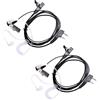 GVSS 2 pezzi universale auricolare da Talkie Walkie a 2 pin cavo 150 cm, cuffie per cuffie compatibili con Kenwood Baofeng UV5R 888S RT24 RT27 Hesenate HT999, per radio bidirezionale