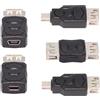 cablecc 3 pz/lotto 480 Mbit/s dati micro USB 2.0 a 5 pin mini USB maschio a femmina estensione adattatore di alimentazione 5 v2a