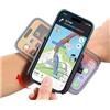 HOTMNTY Porta Braccio Cellulare Staccabile, 2 in 1 Fascia da Braccio per Telefono, Porta Telefono Corsa Ruotabile 360°,Universale Sportiva Armband Compatibile con iPhone e Altri Cellulari da 4.5-7, 1 Set