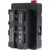 FOTGA V-Lock - Adattatore per piastra della batteria con uscita D-tap per Sony NP-F Batteria NP-F960 NP-F970 a V Mount Batteria di alimentazione Monitor Fotocamera LED Luce Z Cam E2/F6/S6/F8