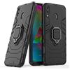 MaiJin LuluMain Compatibile con Galaxy M20 Cover, Custodia Armor Anello Cavalletto (Funziona con Il Supporto Magnetico per Auto) Case Paraurti per Samsung Galaxy M20 (Nero)