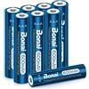 BONAI 8 Pile Ricaricabili AAA 600mAh 1.2V Ni-MH Ministilo Ricaricabili Speciali per Luci Solari da Giardino Lampade Solari Esterno e Dispositivi a Basso Consumo Precaricate