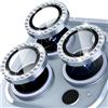 Oelrstfe Pellicola Fotocamera per iPhone 13 Pro/13 Pro Max,Posteriore Obiettivo Protezione Vetro Temperato,HD Trasparente Lente Schermo,Durezza 9H Anti-graffio Ultra Resistente Glitter Camera,Blu