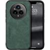 Kepuch Silklike Cover per Realme 14 Pro 5G Intl - Custodia Case Piastra Metallica Incorporata - Verde