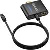 CAMWAY Estrattore Audio HDMI,Convertitore da HDMI a Ottico 5.1 Canali 4K@30Hz con Cavo Ottico da 1 M,Supporta Dobly/DTS 5.1CH,Adattatore Audio per Fire TV Stick Soundbar