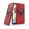 MaiJin Compatibile con Xiaomi Mi 8 Cover, Custodia Armor Anello Cavalletto (Funziona con il Supporto Magnetico per Auto) Case Paraurti per Xiaomi Mi8 (Rosso)