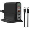 cshare Caricabatterie USB C, Cshare 150 W 4 porte USB C 100W PD 3.0 PPS QC 3.0 Alimentatore rapido compatibile con MacBook Pro/Air, Phone 13 Pro Max Dell XPS 15 HP Spectre Google Pixel 6 Pro Laptop