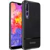 ebestStar - Cover Compatibile con Huawei P20 PRO Custodia Protezione Silicone Gel TPU Morbida e Sottile con Pelle Design, Nero [Apparecchio: 155 x 73.9 x 7.8mm, 6.1'']