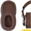 Geekria QuickFit Cuscinetti auricolari di ricambio per Audio-Technica ATH-MSR7/ MSR7NC/ MSR7BK/ MSR7GM/ MSR7b, cuscini per le orecchie con guida video (Marrone)
