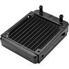 ASHATA Radiatore in Alluminio da 120 mm, Radiatore in Alluminio per Raffreddamento ad Acqua CPU Computer, 10 Radiatore Dissipatore di Calore da 120 mm per PC Raffreddamento ad Acqua Nero